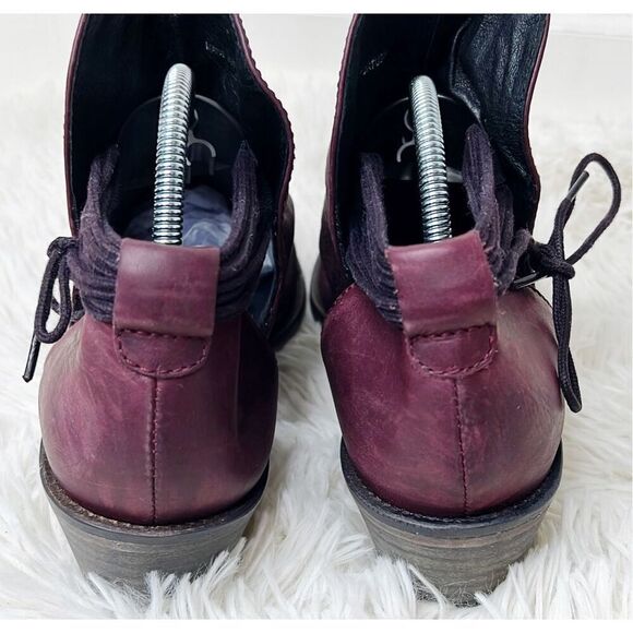 Free People Southern Cross Ankle Booties in Cordovan Burgundy Nwt Size 38/7.5US - Picture 7 of 11
